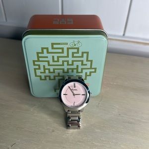 Fossil ES-2284 Diamond All Stainless Steel Quartz Analog Ladies Watch